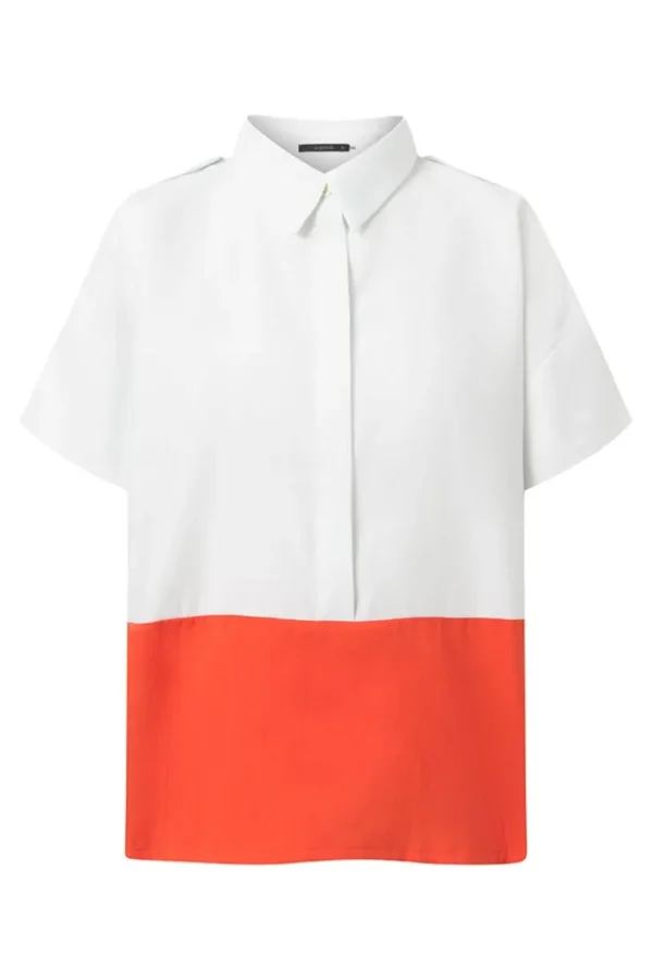 Missen Elsewhere Fashion Blouses*Barkly Blouse-Off-White-Fire