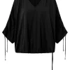 Missen Elsewhere Fashion Tops*Bell Top-Black