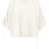 Missen Elsewhere Fashion Tops*Bell Top-Off-White