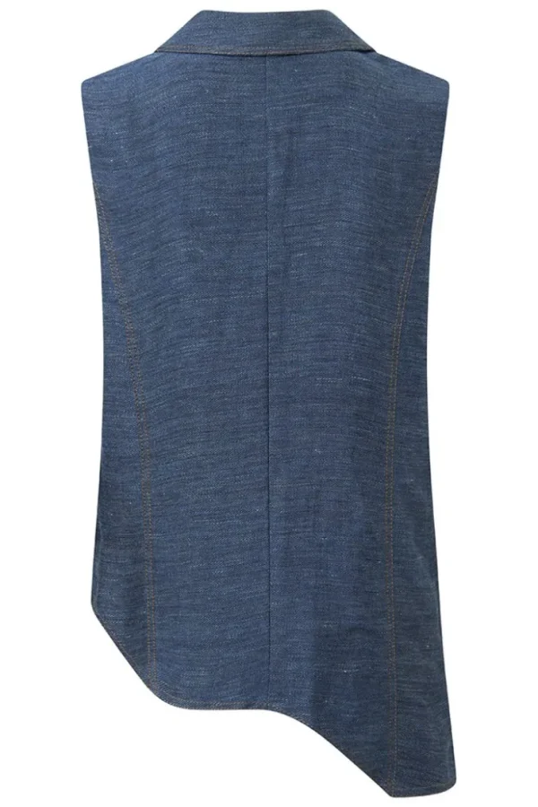 Missen Elsewhere Fashion Gilets*Evander Waistcoat-Denim