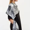 Missen Elsewhere Fashion Sjaals*Finger Print Scarf-Slate