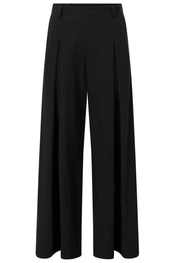 Missen Elsewhere Fashion Broeken*Forsaa Linen Trousers-Black