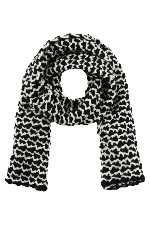 Missen Elsewhere Fashion Breisels*Guelph Scarf-Black-Offwhite