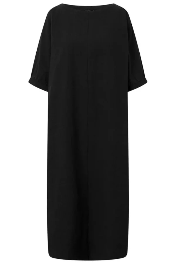 Missen Elsewhere Fashion Jurken*Karkilla Linen Dress-Black