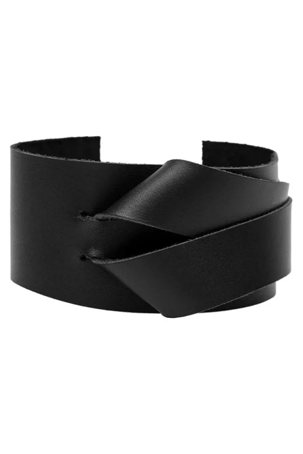 Missen Elsewhere Fashion Overige Accessoires*Leather Bracelet-Black