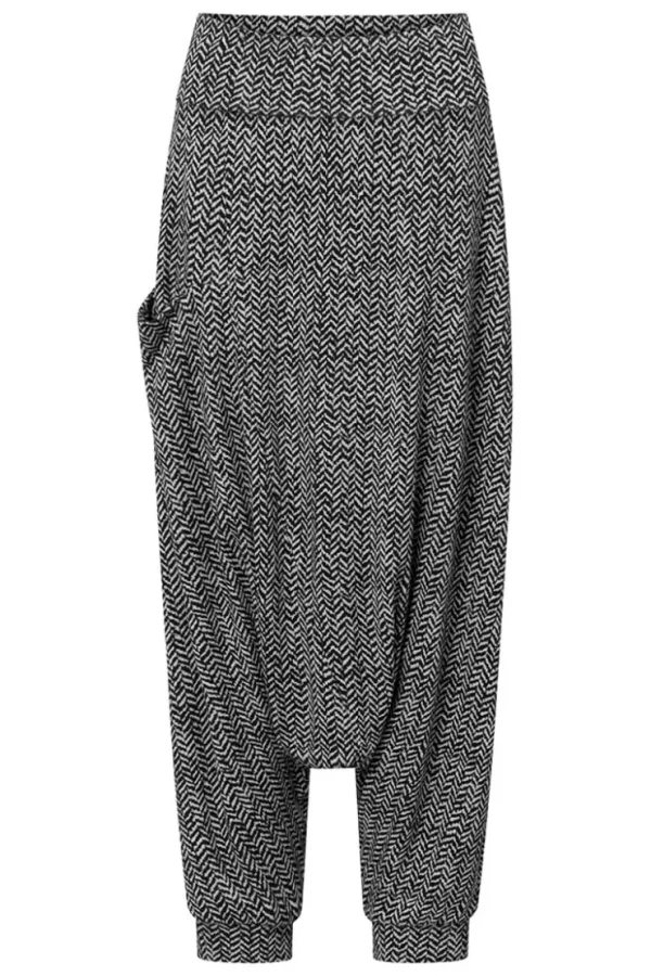 Missen Elsewhere Fashion Broeken*Low Crotch Pants-Black-Gray