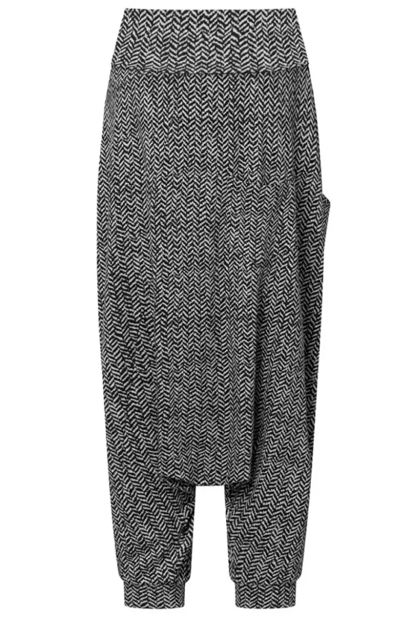 Missen Elsewhere Fashion Broeken*Low Crotch Pants-Black-Gray