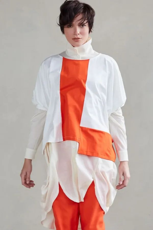 Missen Elsewhere Fashion Tops*Mandini Top-Fire-Off-White