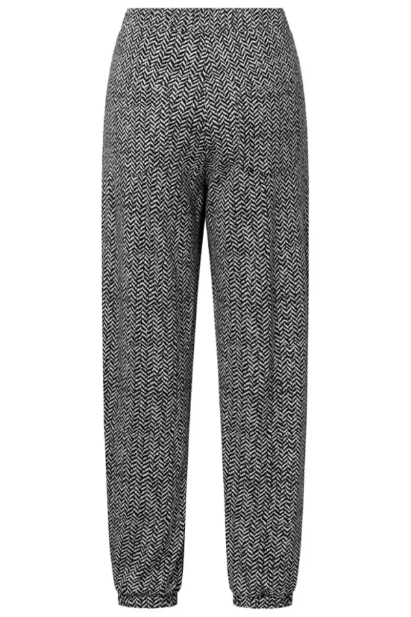 Missen Elsewhere Fashion Broeken*Pocket Trousers-Black-Gray