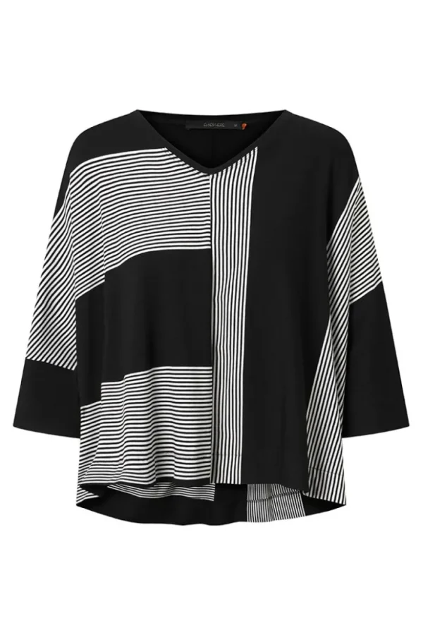 Missen Elsewhere Fashion Tops*Prieska Top-Black-Offwhite