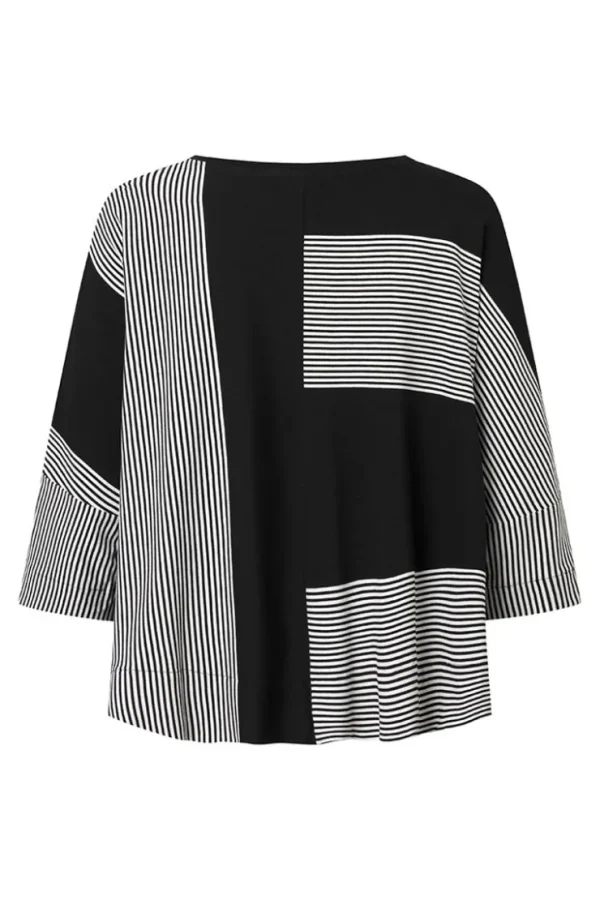 Missen Elsewhere Fashion Tops*Prieska Top-Black-Offwhite