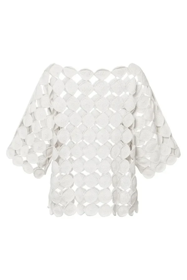 Missen Elsewhere Fashion Breisels*Reghin Crochet Top-White