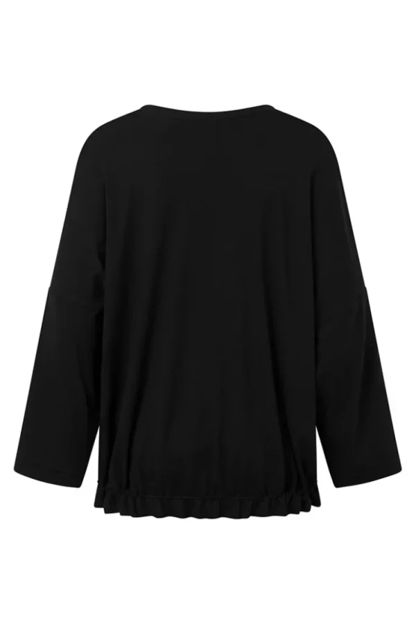 Missen Elsewhere Fashion Tops*Tulcea Jersey Top-Black