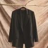 Missen Elsewhere Fashion Blazers*Valka Crepe Blazer-Black