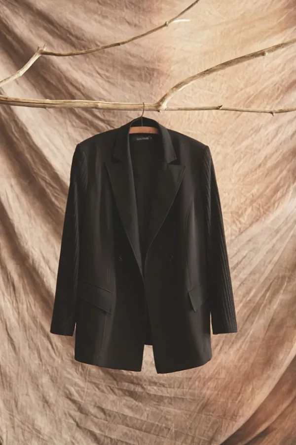 Missen Elsewhere Fashion Blazers*Valka Crepe Blazer-Black