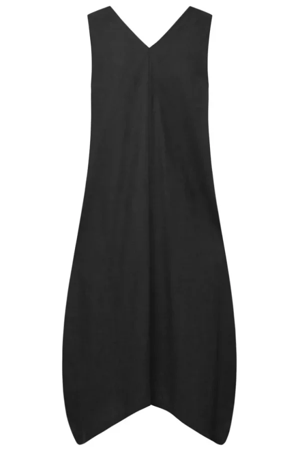 Missen Elsewhere Fashion Jurken*V-Neck Dress-Black